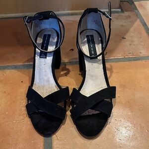 Steven Black Strappy Heels
